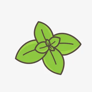 春天绿叶清新柠檬矢量免抠