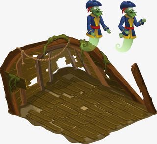 矢量沉船和幽灵免抠