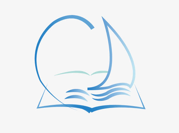 扬帆起航书籍LOGO设计免抠