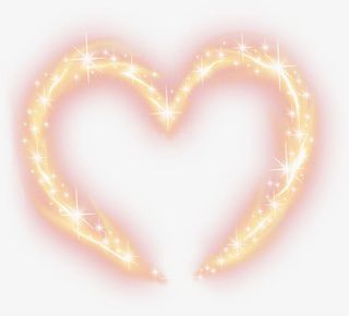 金色火焰爱心星光七夕情人节免抠