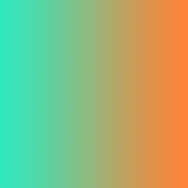 小清新橘色绿色渐变免抠