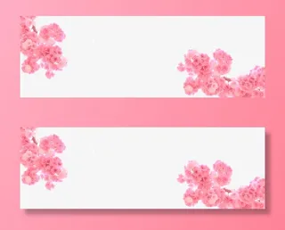 春天樱花树枝装饰元素免抠手绘/卡通手绘元素