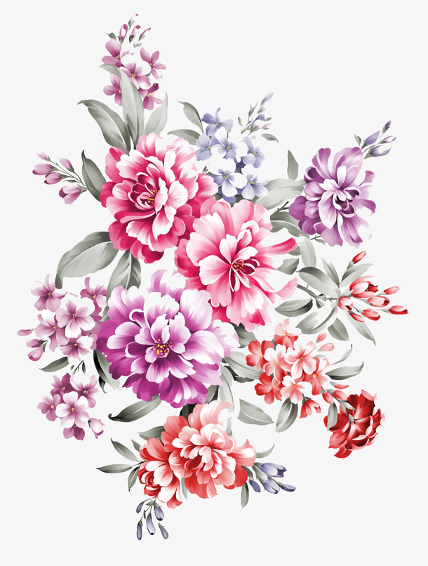 水彩花瓣免抠