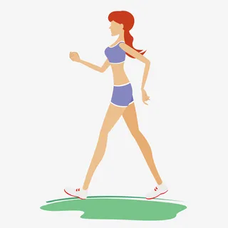 健身竞走PNG下载免抠