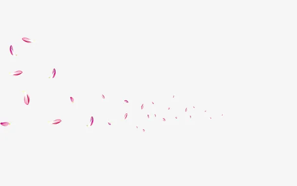 桃花花瓣漂浮素材免抠