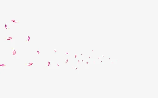 桃花花瓣漂浮素材免抠