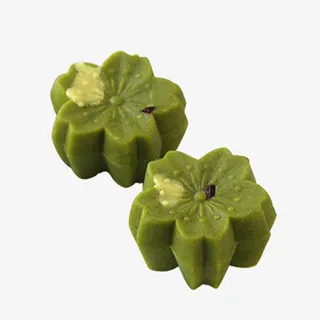 樱花形状超美绿豆糕免抠