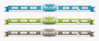 网页页头装饰元素免抠