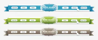 网页页头装饰元素免抠