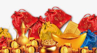 年货唯美创意精美礼包免费下载免抠