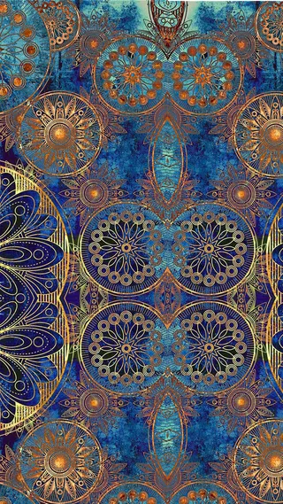 古典花纹H5背景高清