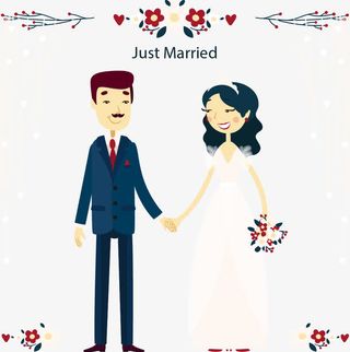 矢量手绘婚礼免抠