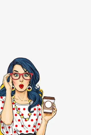 复古人物波普风免抠