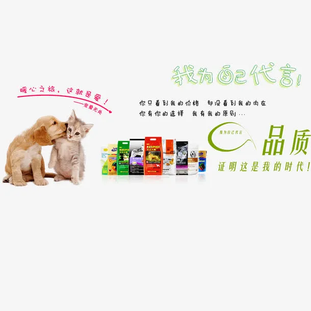 宠物店宣传单免抠