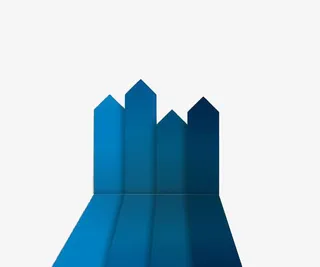 蓝色立体箭头免抠