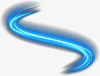 唯美蓝色炫光免抠