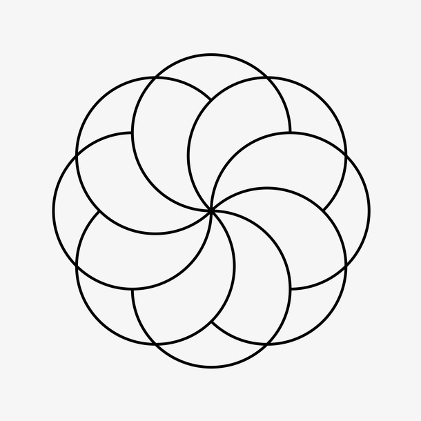 线性几何图案免抠