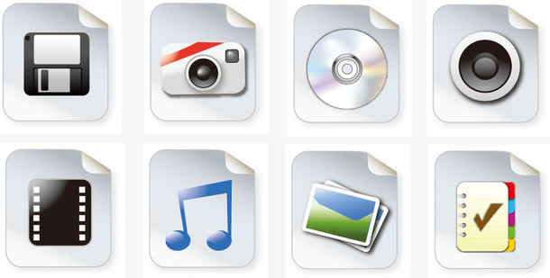 手机应用纸张符号免抠