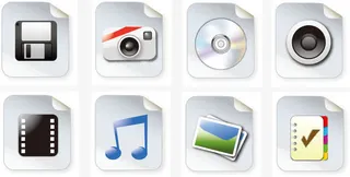 手机应用纸张符号免抠