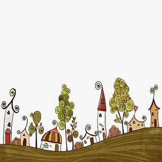 美丽的乡村免抠