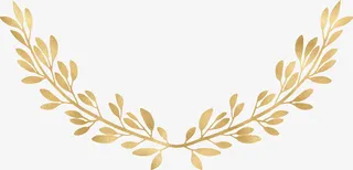 金色橄榄叶免抠