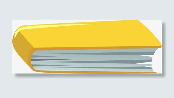 世界读书日黄色书本免抠