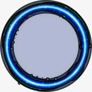 彩色光效边框免抠