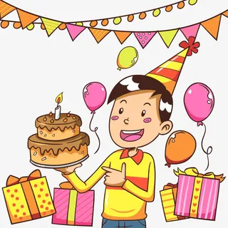 矢量蛋糕蜡烛免抠