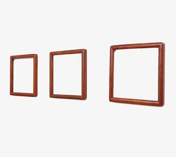 巴西花梨挂墙相框免抠