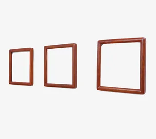 巴西花梨挂墙相框免抠