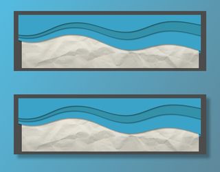 蓝色波浪条纹褶皱文本矢量背景高清