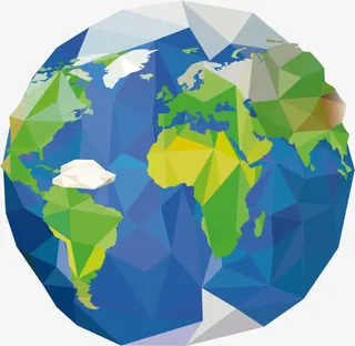 创意地球矢量素材免抠