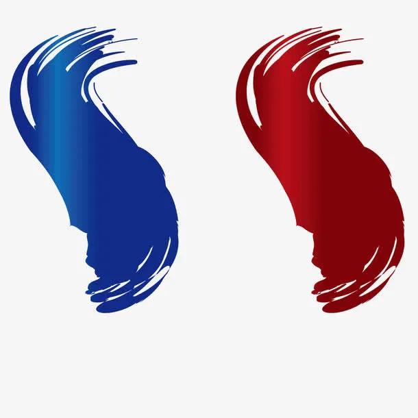 矢量绘画艺术印迹免抠