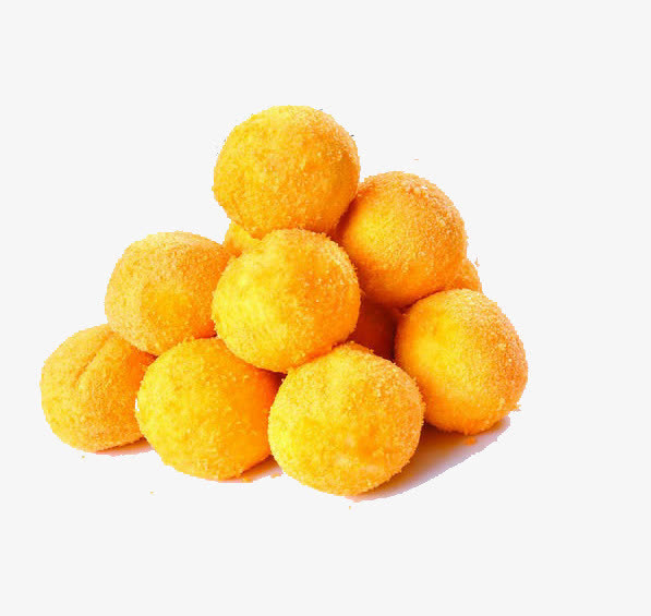 金黄地瓜丸子png免抠