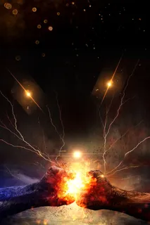 年会大气巅峰黑色banner高清