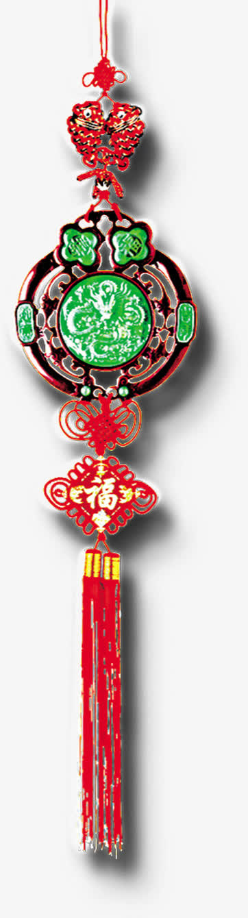 中式双鱼中国结节日装饰免抠