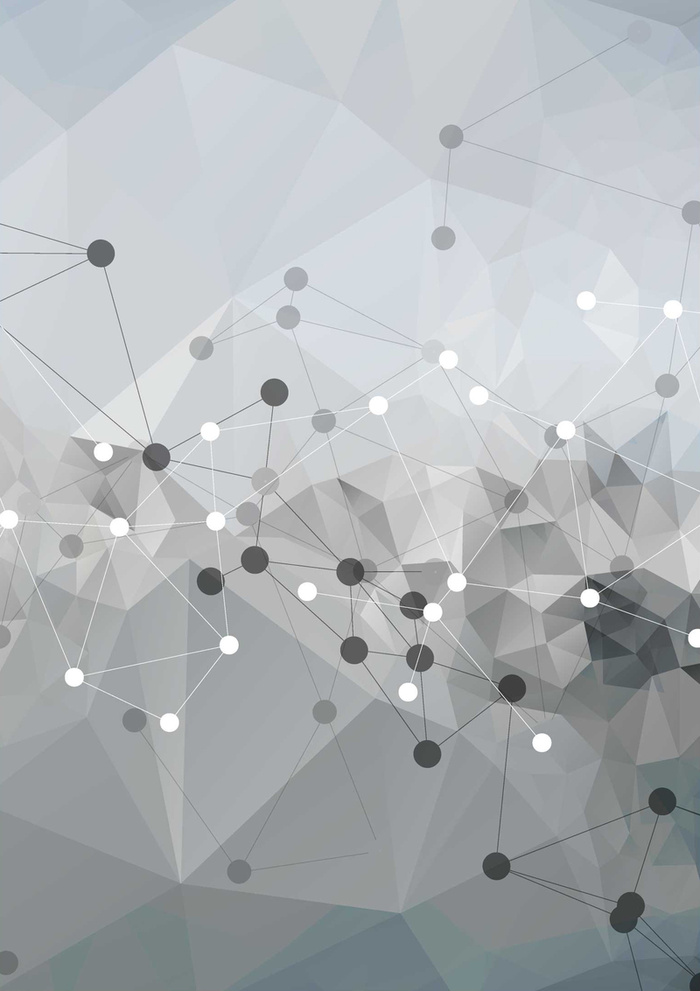 几何体线条圆点黑白封面背景高清