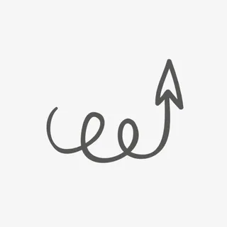 墨迹螺旋箭头免抠