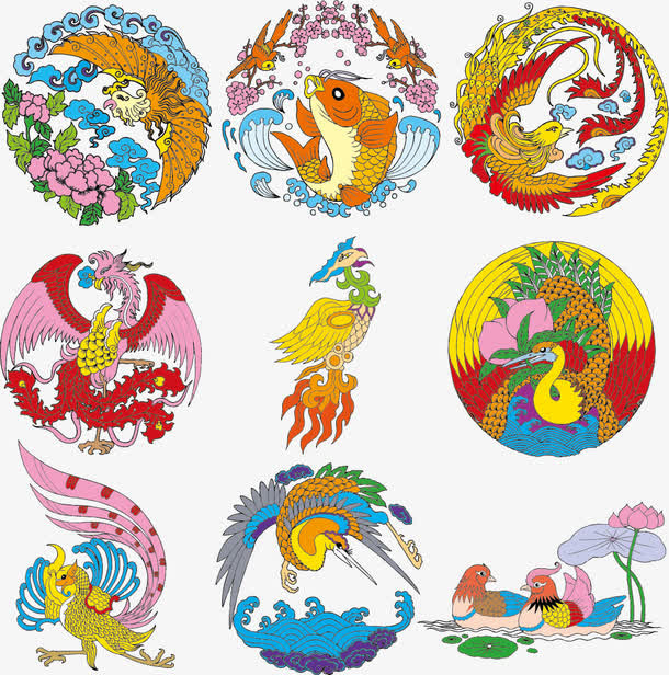 传统图案矢量素材免抠