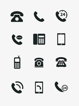 各种电话矢量免抠