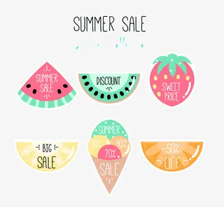 绚丽水果矢量图免抠