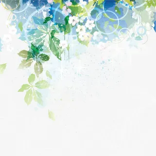 炫彩花朵花纹装饰矢量素材免抠