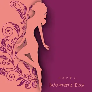 三八妇女节扁平主图背景素材高清