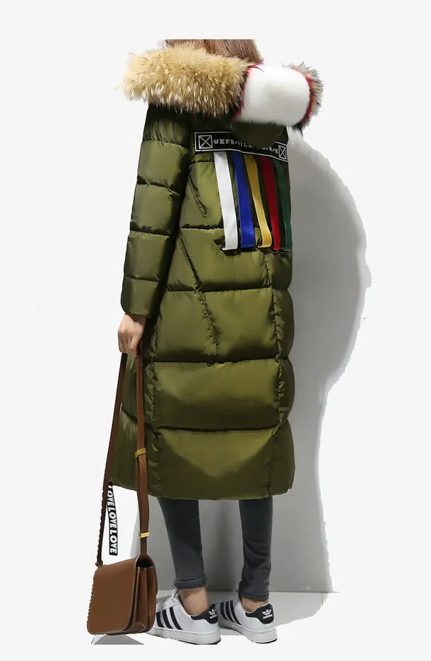 长款羽绒服免抠