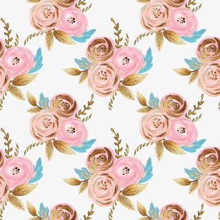 金色锡箔油彩花朵PNG免抠背景