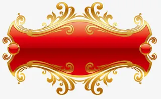 矢量欧式红色banner