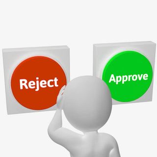 拒绝批准或拒绝接受按钮显示免抠