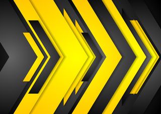 黄黑色箭头几何渐变背景图高清
