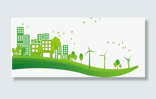 绿色春季促销海报背景素材