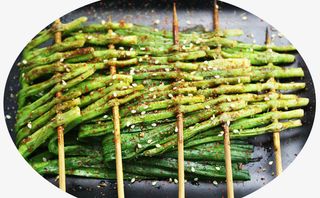 健康美味的烤韭菜免抠